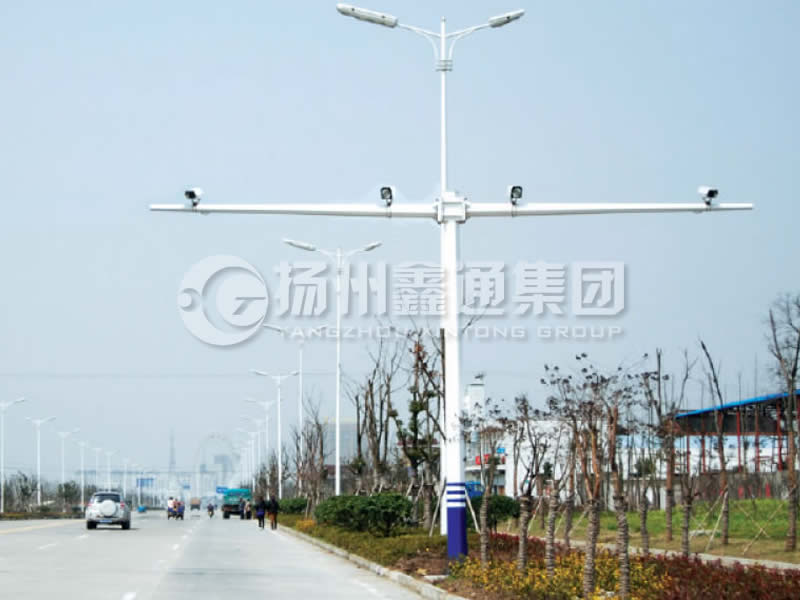 DJG-004，電子警察桿，T型八棱電警桿